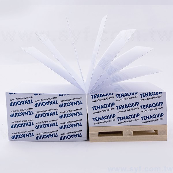 造型紙磚-方形創意便條紙-五面雙色印刷-禮贈品客製便條紙-加棧板